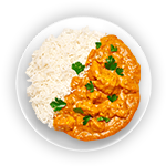 Kids Plain Rice & Korma Sauce 